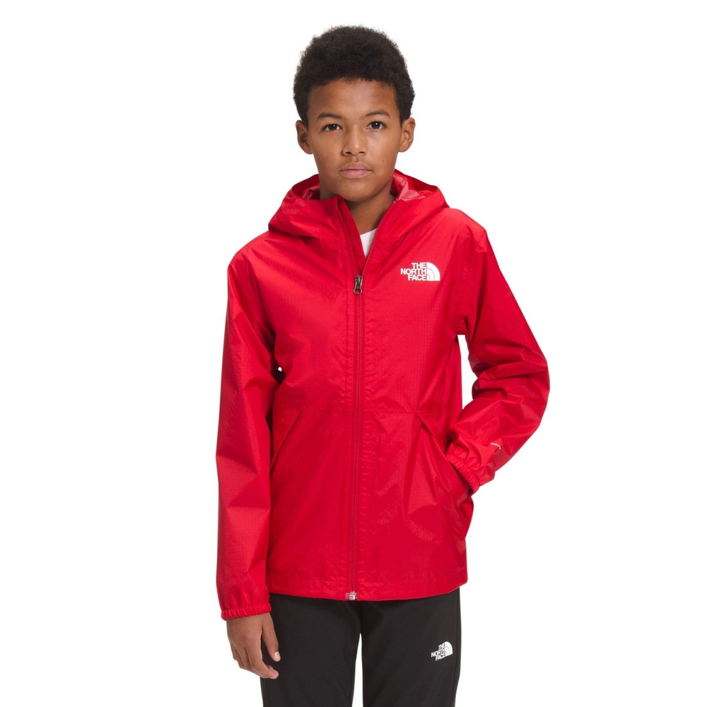 The North Face Boys Red Resolve Reflective Waterproof Rain Jacket L‎ 14/16
